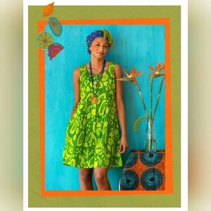 Gudrun Sjoden Cotton Dress, M, EUC